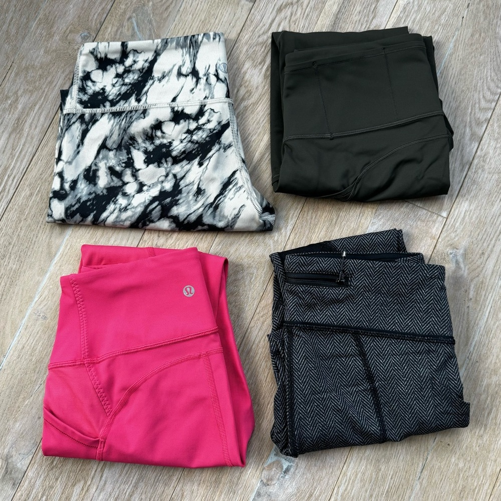 Lululemon leggings lot.  All size 6.